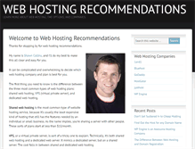 Tablet Screenshot of hostingrecs.com